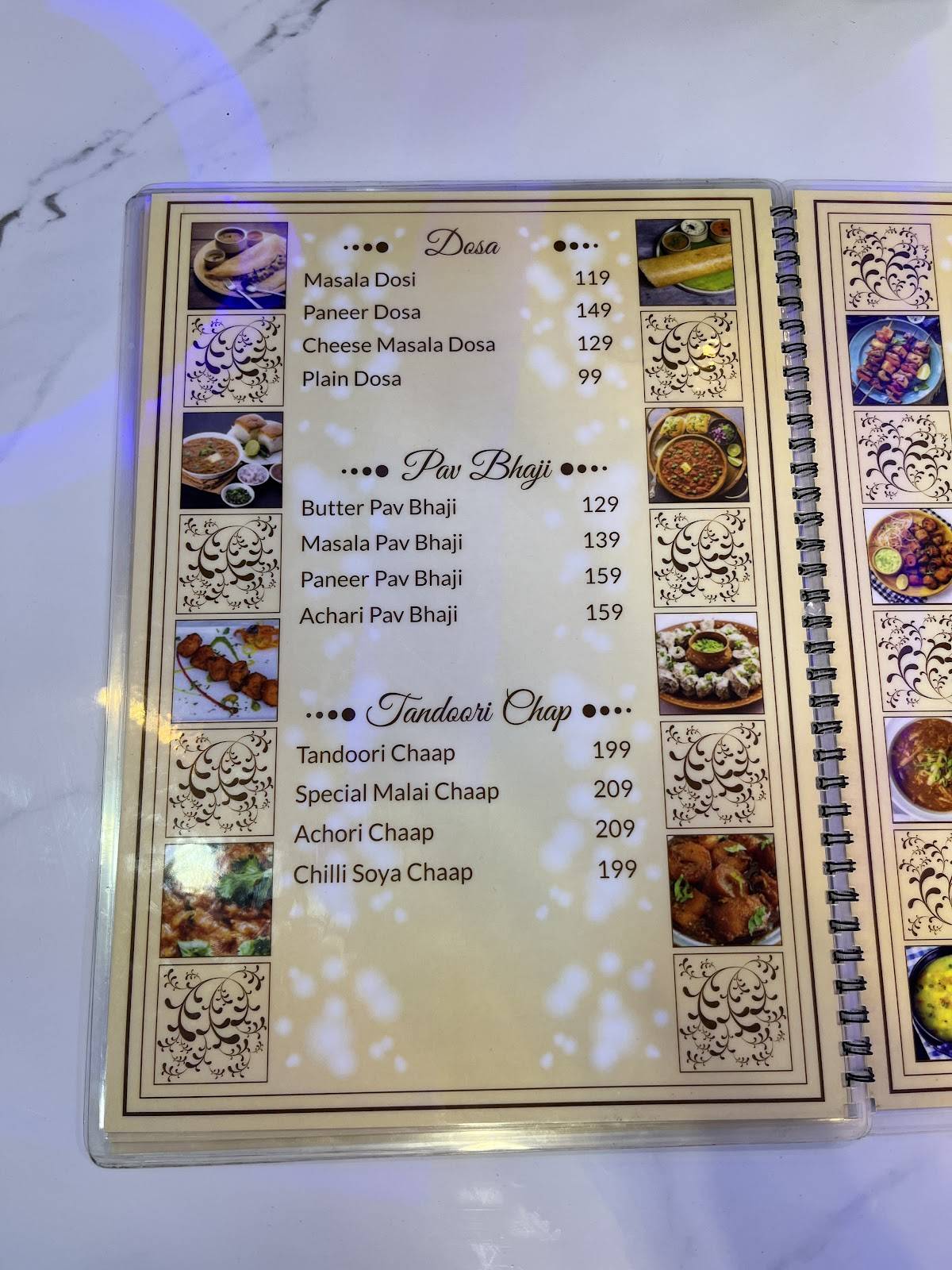 Delicious Dine Restaurant menu