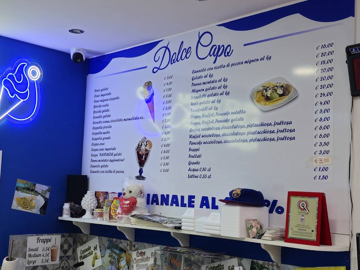 Menu di Dolce capo 