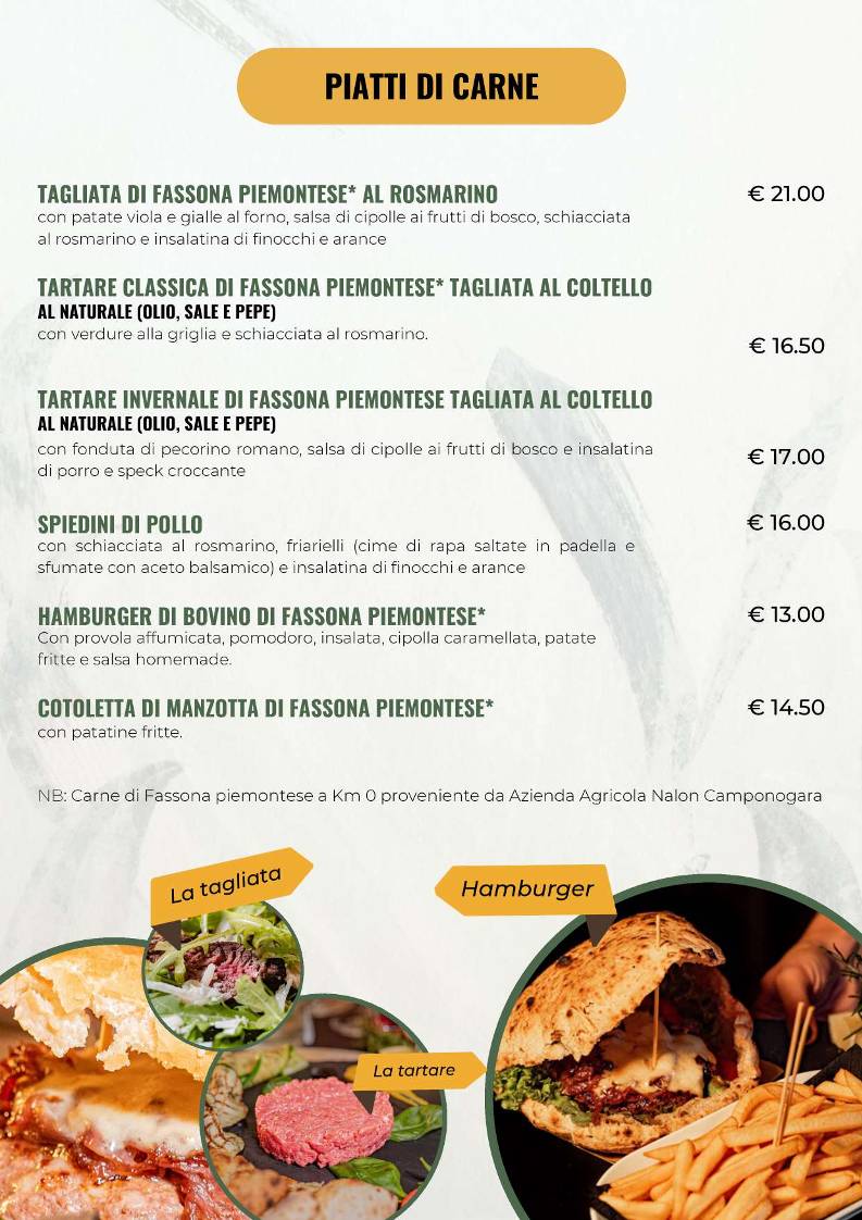 Menu di Antichi Sapori Dolo 