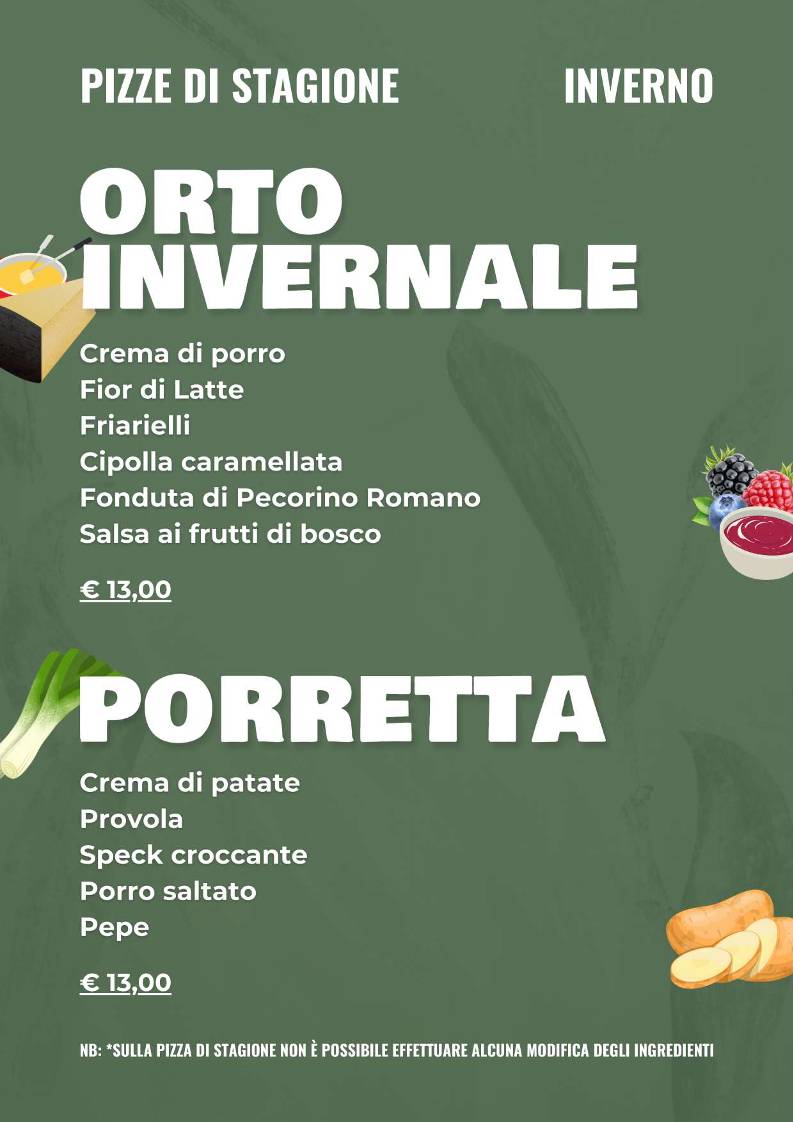 Menu di Antichi Sapori Dolo 