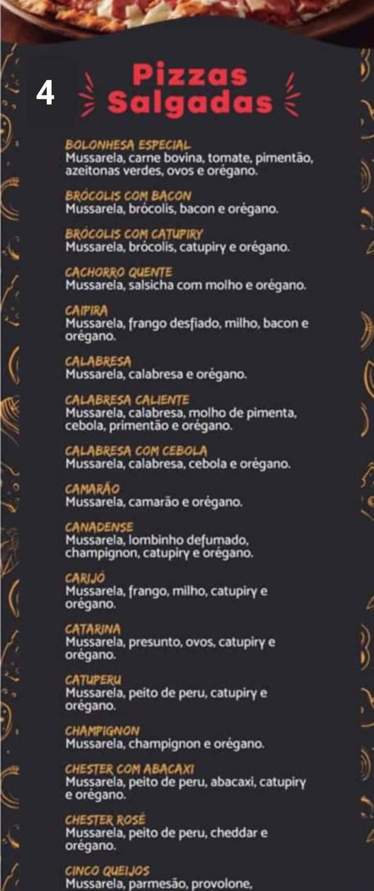 Dom Marco Pizzaria cardápio