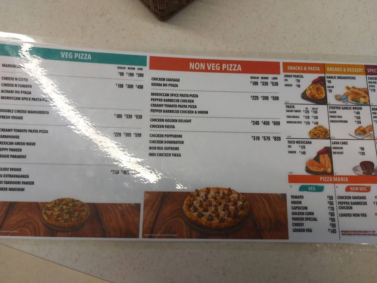 Domino's Pizza Hattuba Habra menu