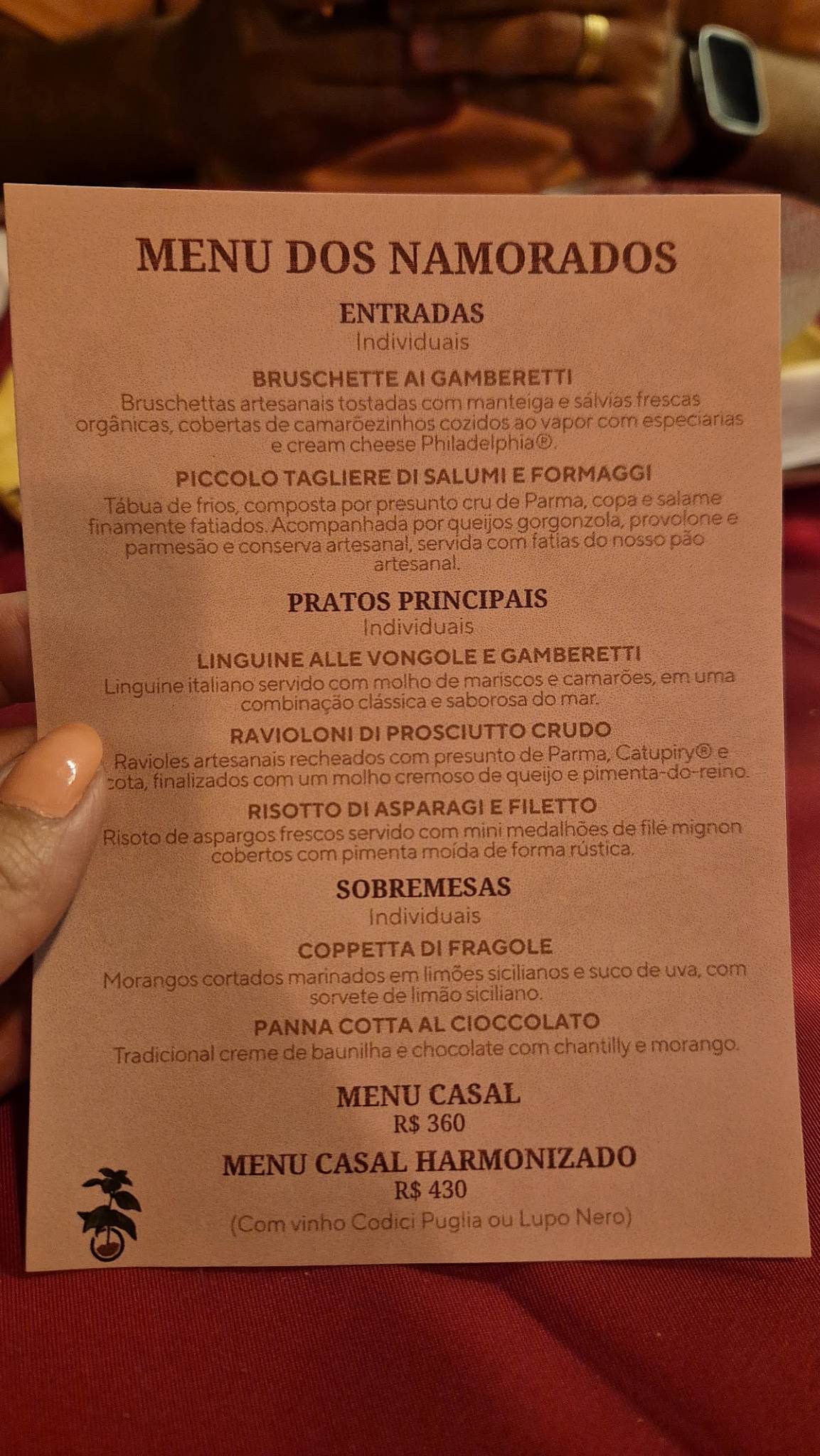 Don Francesco Trattoria cardápio