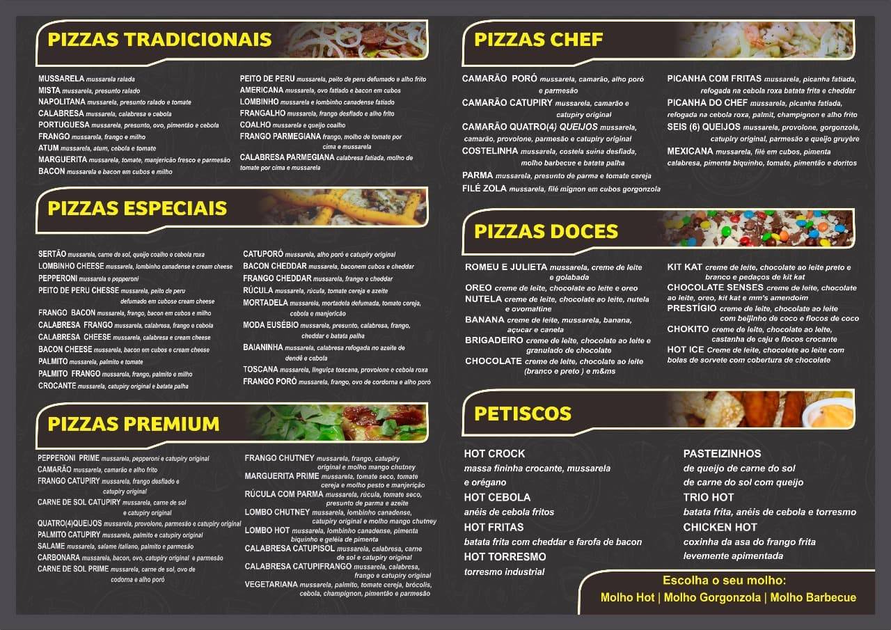 EMPÓRIO HOT PIZZARIA cardápio