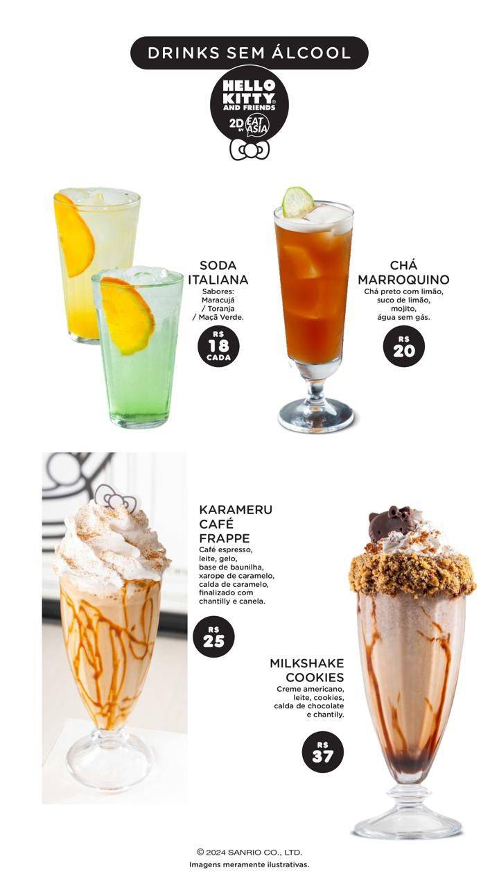 Hello Kitty and Friends 2d by Eat Asia cardápio