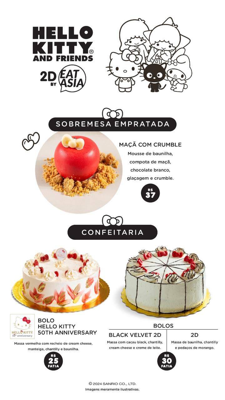 Hello Kitty and Friends 2d by Eat Asia cardápio