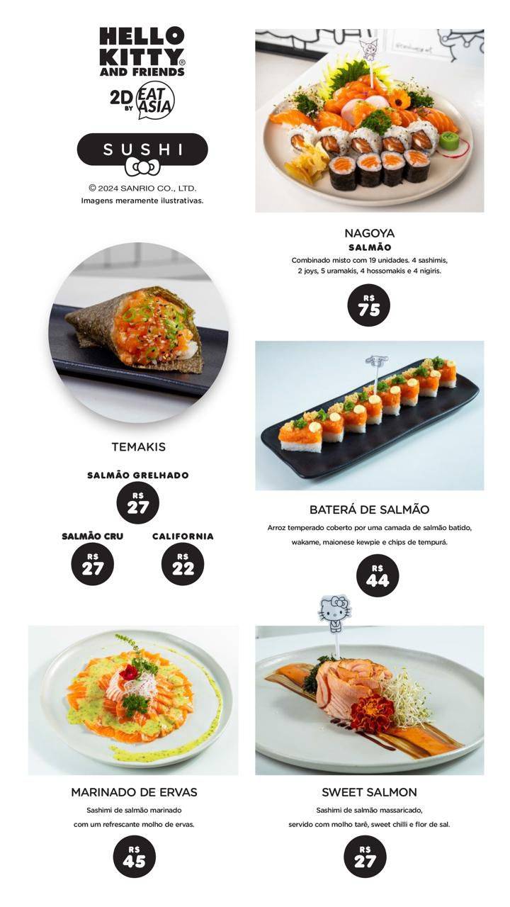 Hello Kitty and Friends 2d by Eat Asia cardápio