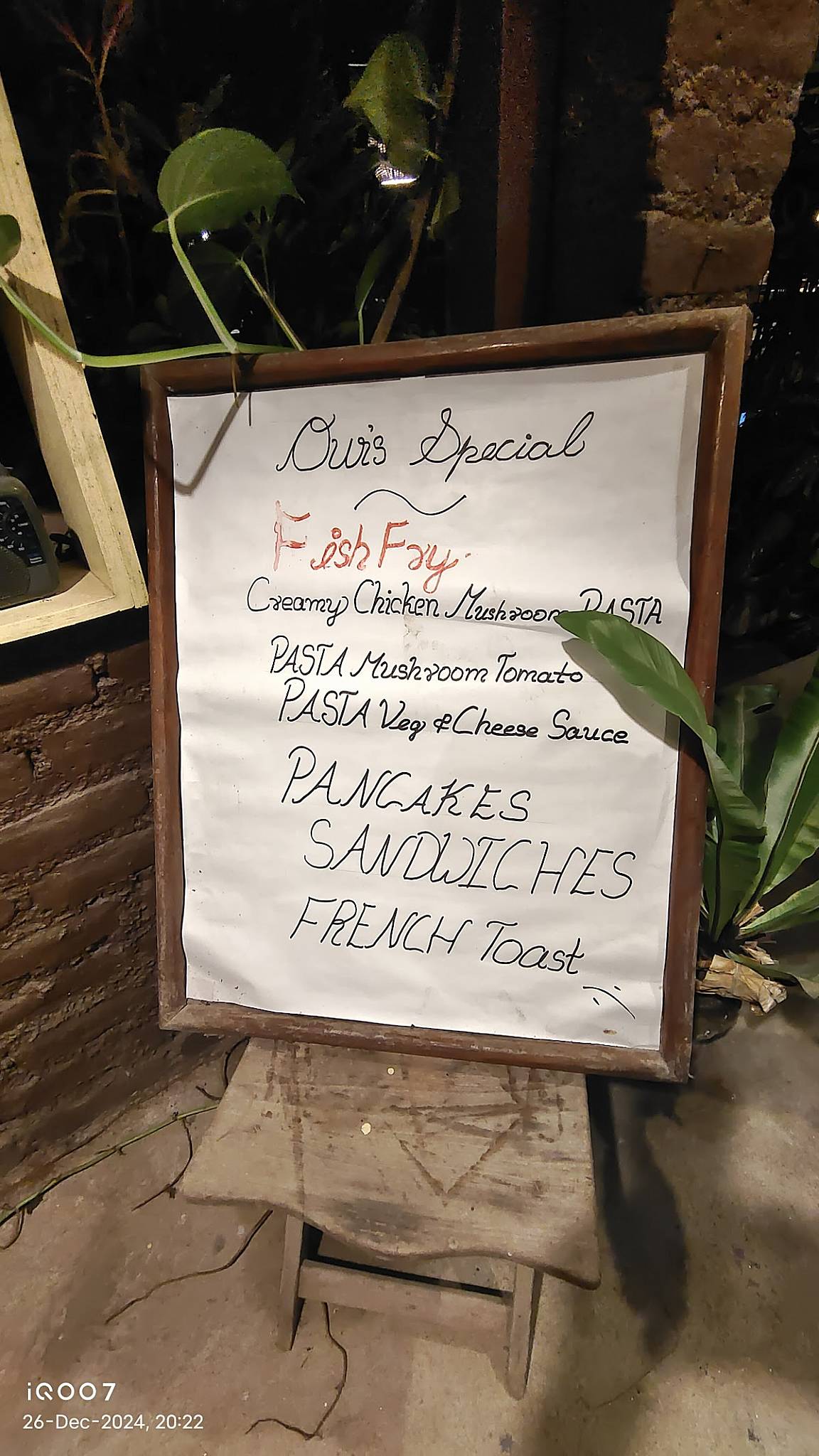 Ebonys Cafe Restaurant menu
