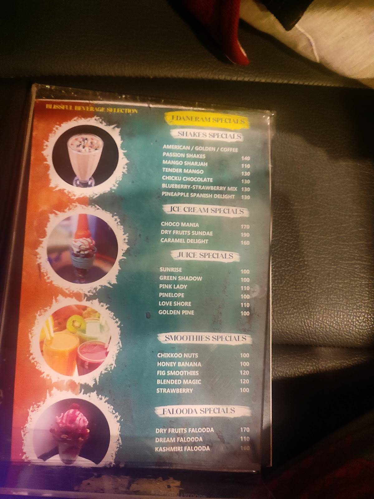 Edaneram Restaurant menu