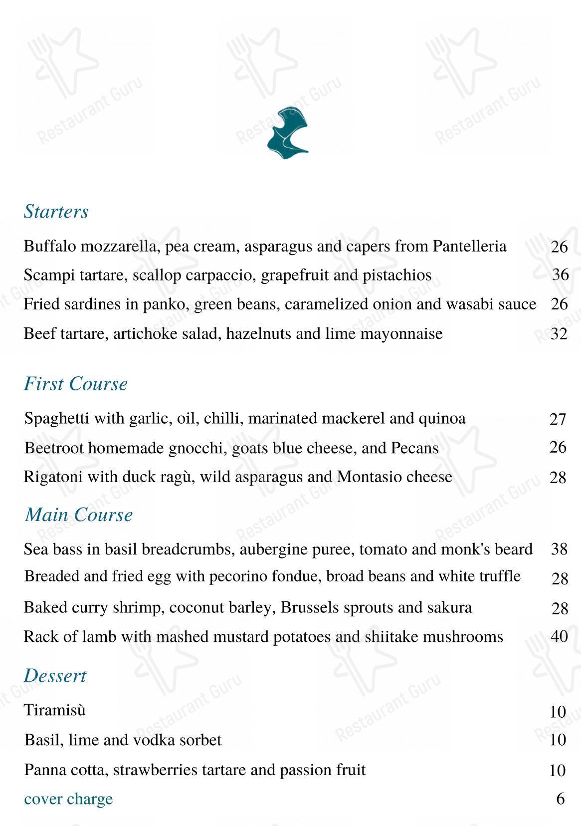 Menu di El Magazen osteria contemporanea - Menu bar