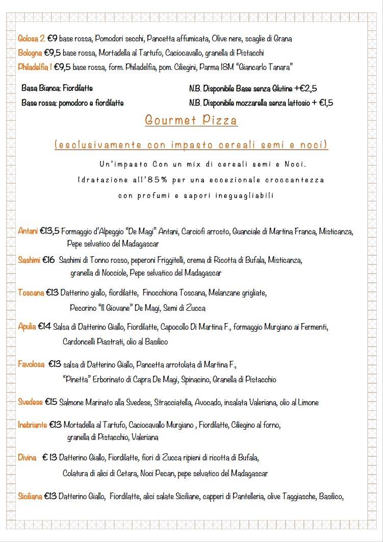 Menu di Elite Pizza 