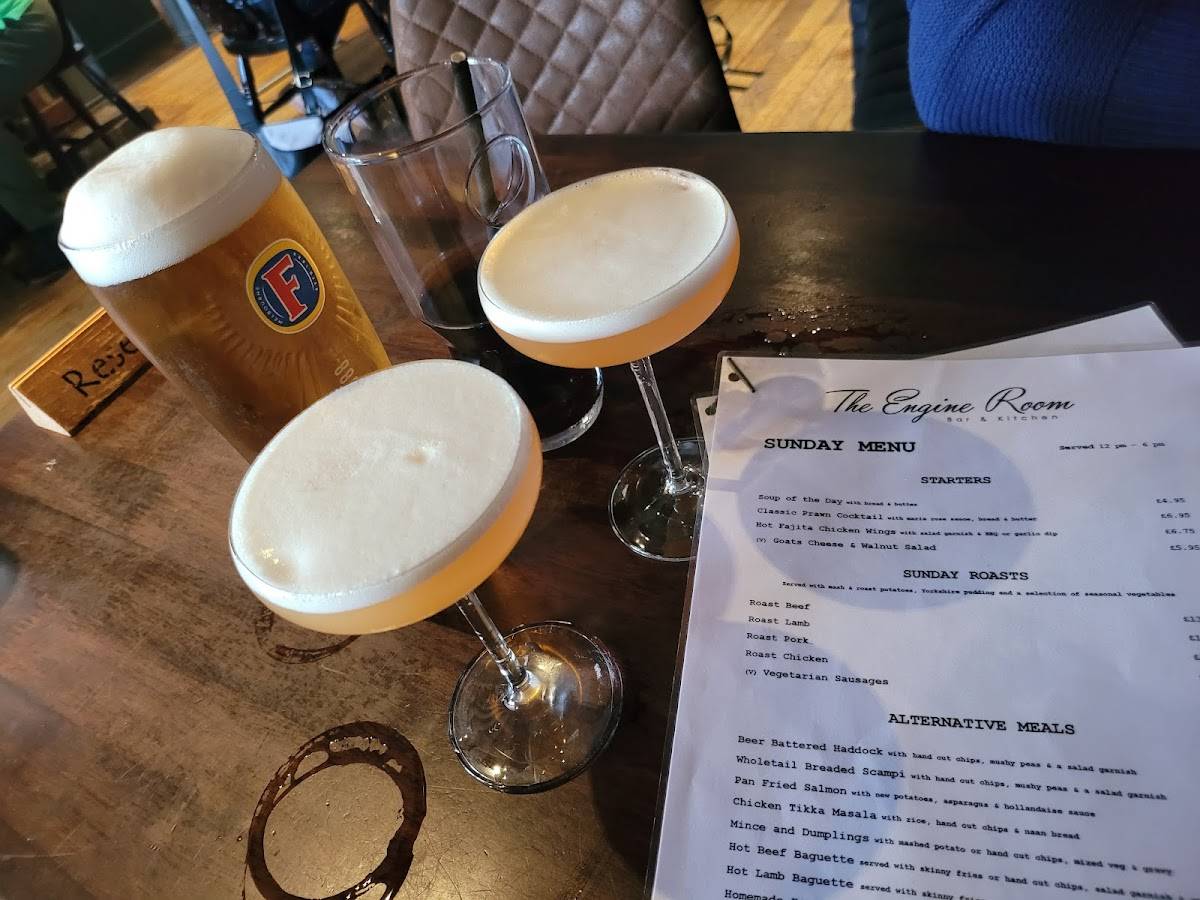 Menu at The Engine Room pub & bar, Gateshead