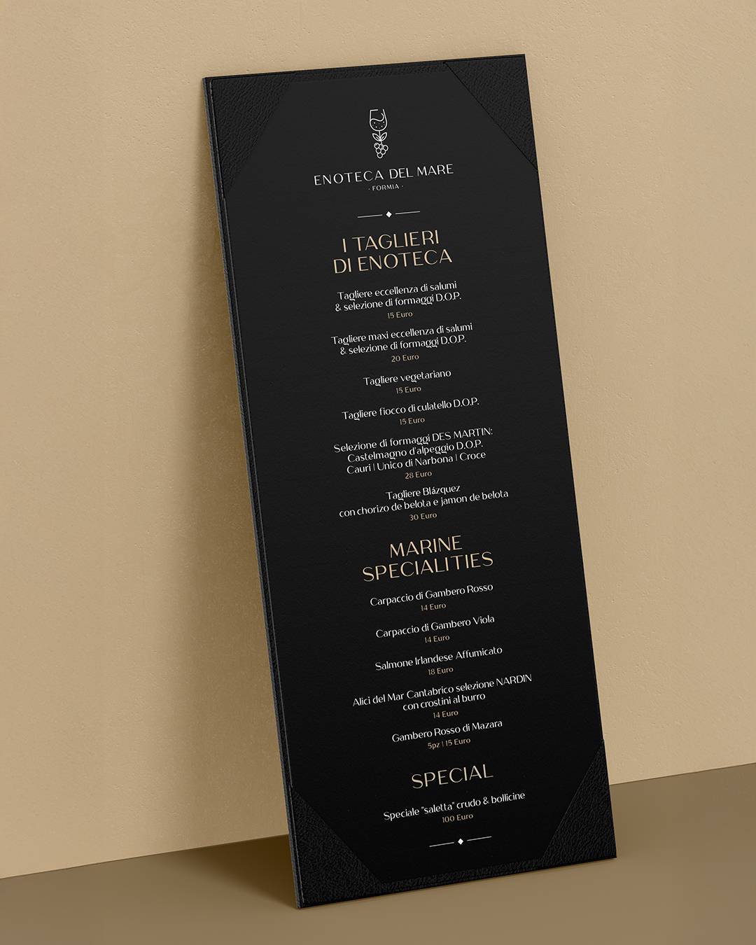 Menu di Enoteca del Mare 