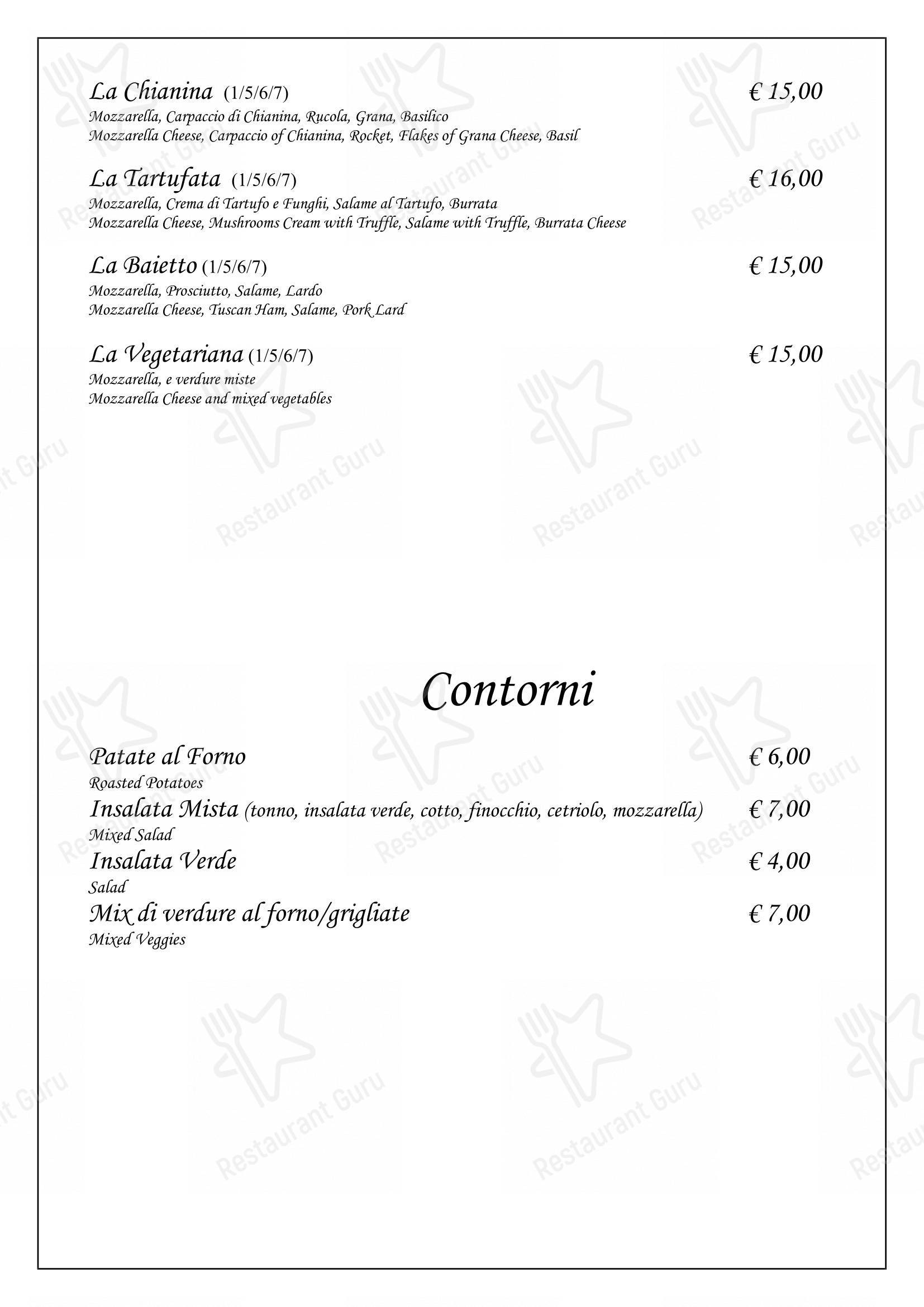 Menu bar per Enoteca di Piazza pub & bar