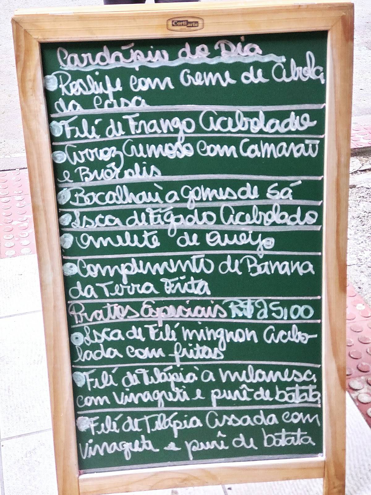 Espetinho da Praia cardápio