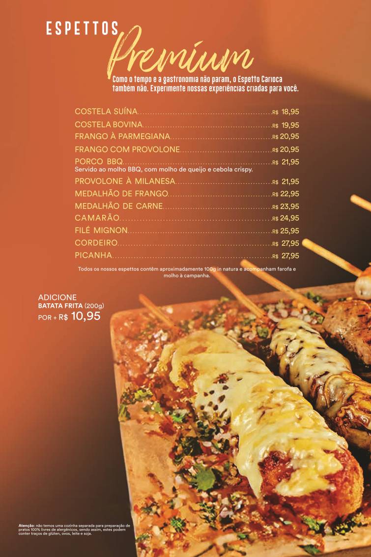 Espetto Carioca Lounge - Vila Valqueire cardápio