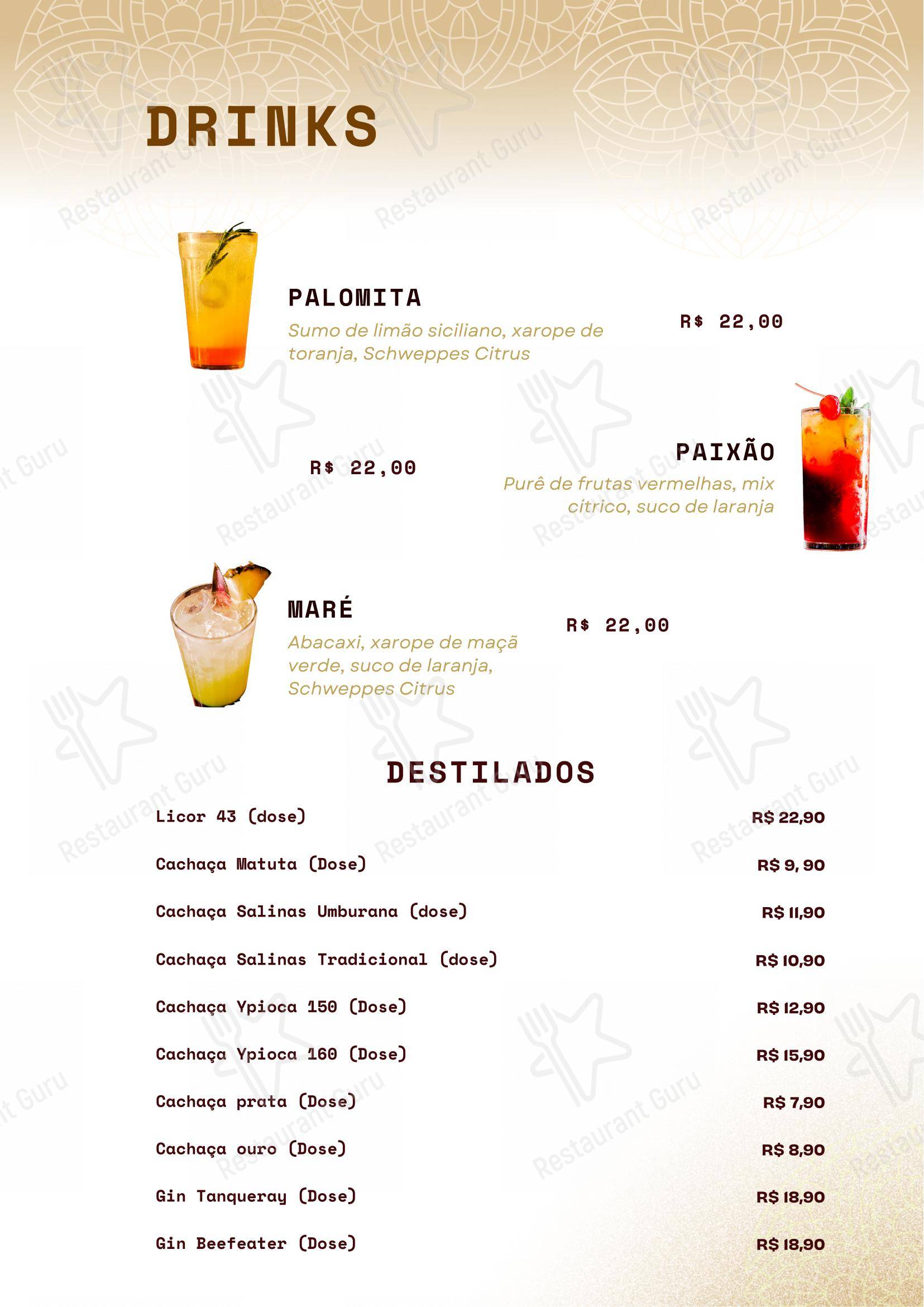 Menu para Esquina Brasil Fortaleza - Gastronomia Cultura churrascaria