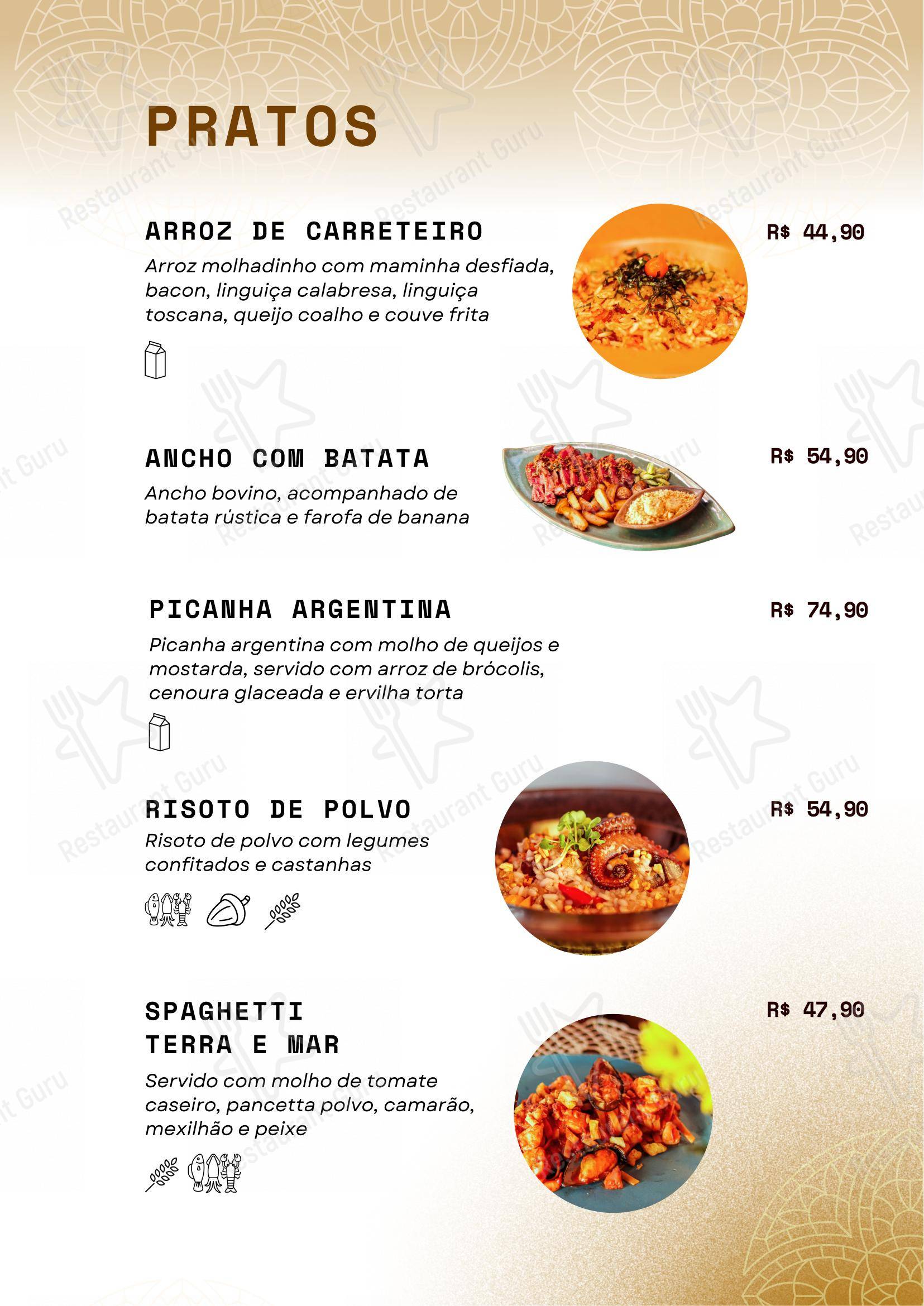 Esquina Brasil Fortaleza - Gastronomia Cultura em Fortaleza - Menu