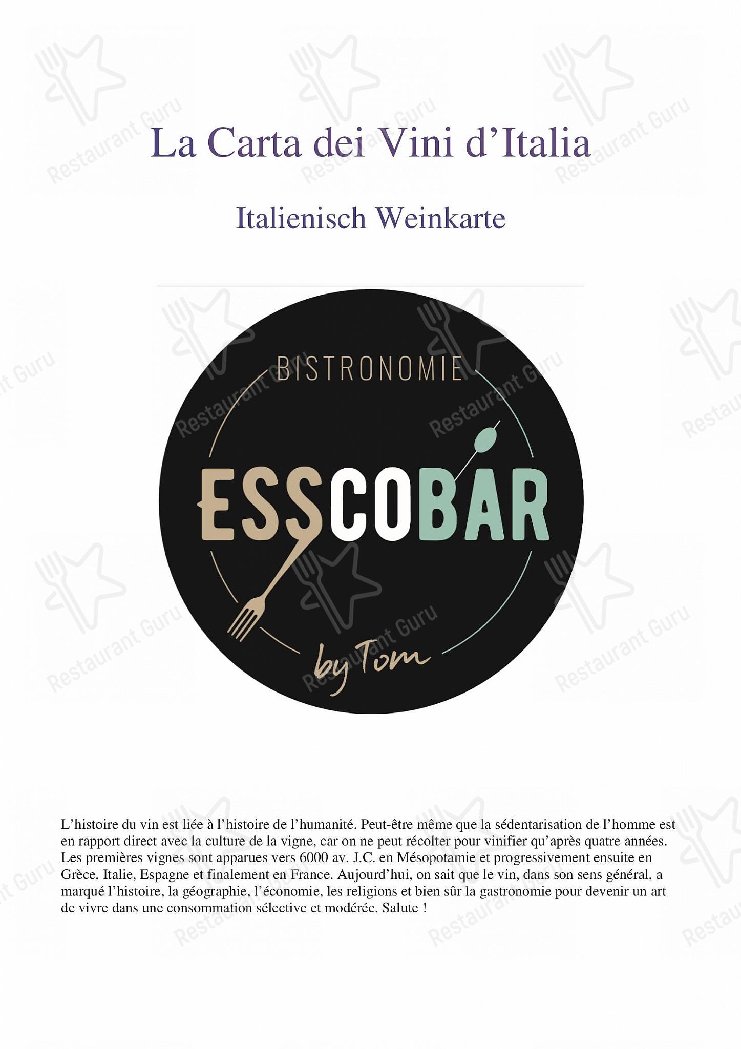 Ночное меню pour Esscobar by Tom dans Bütgenbach