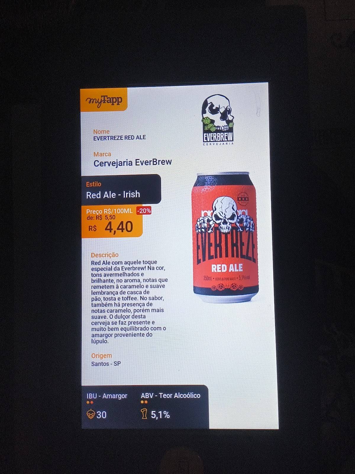 Everpub - Cervejaria Everbrew cardápio