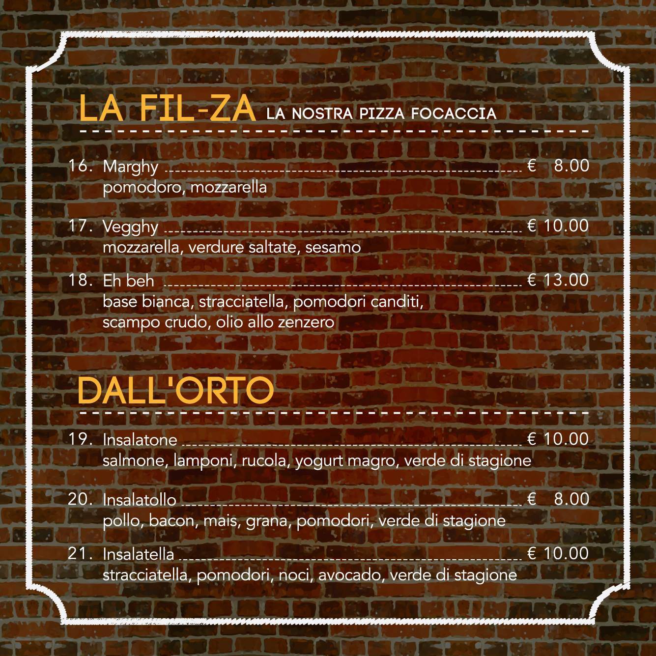 Menu di Gastrobar 
