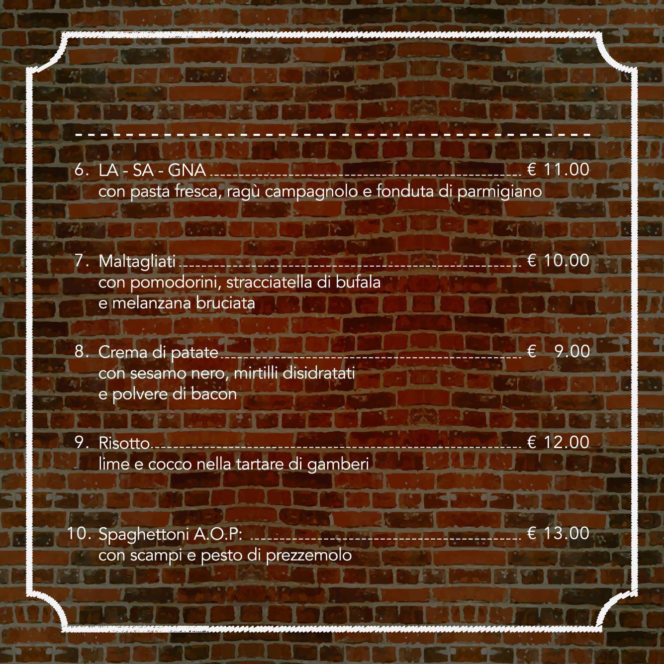 Menu di Gastrobar 