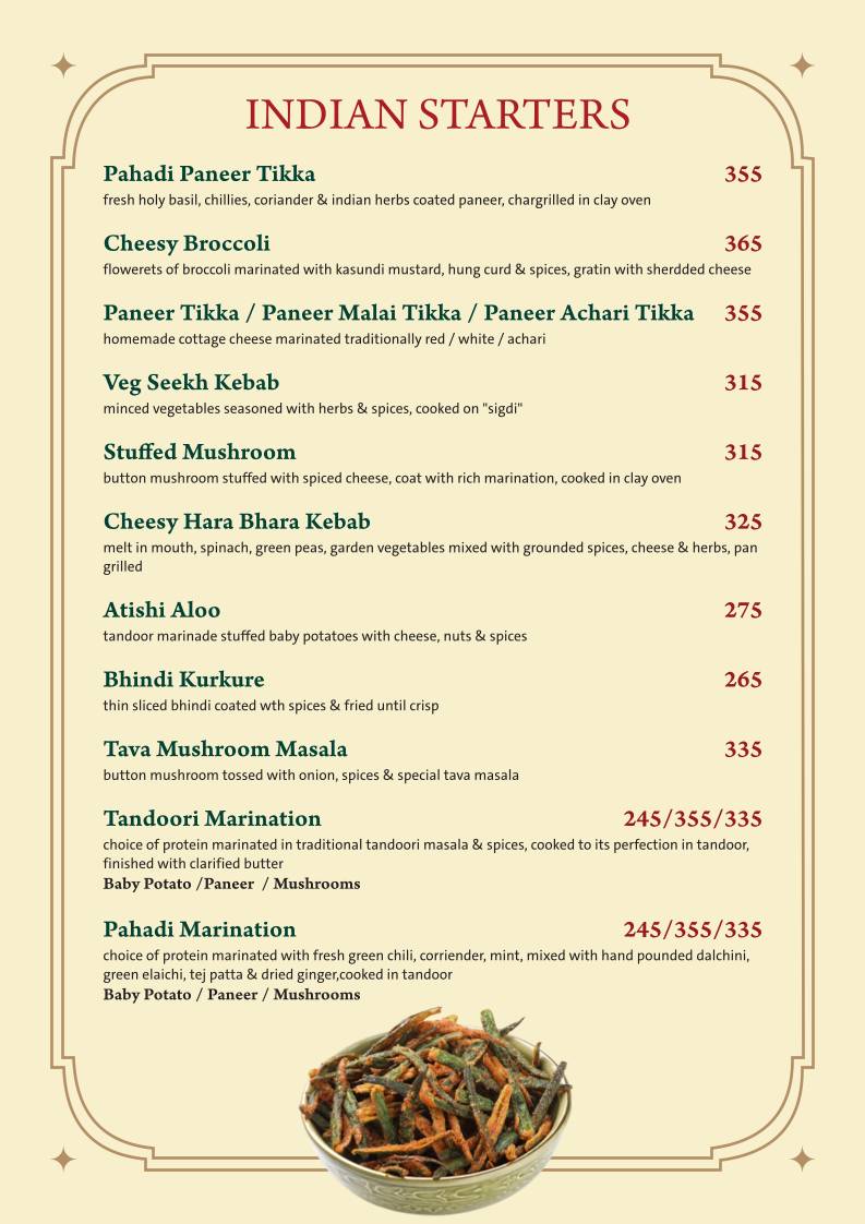 Farmhouse Fun Fiesta Restaurant menu