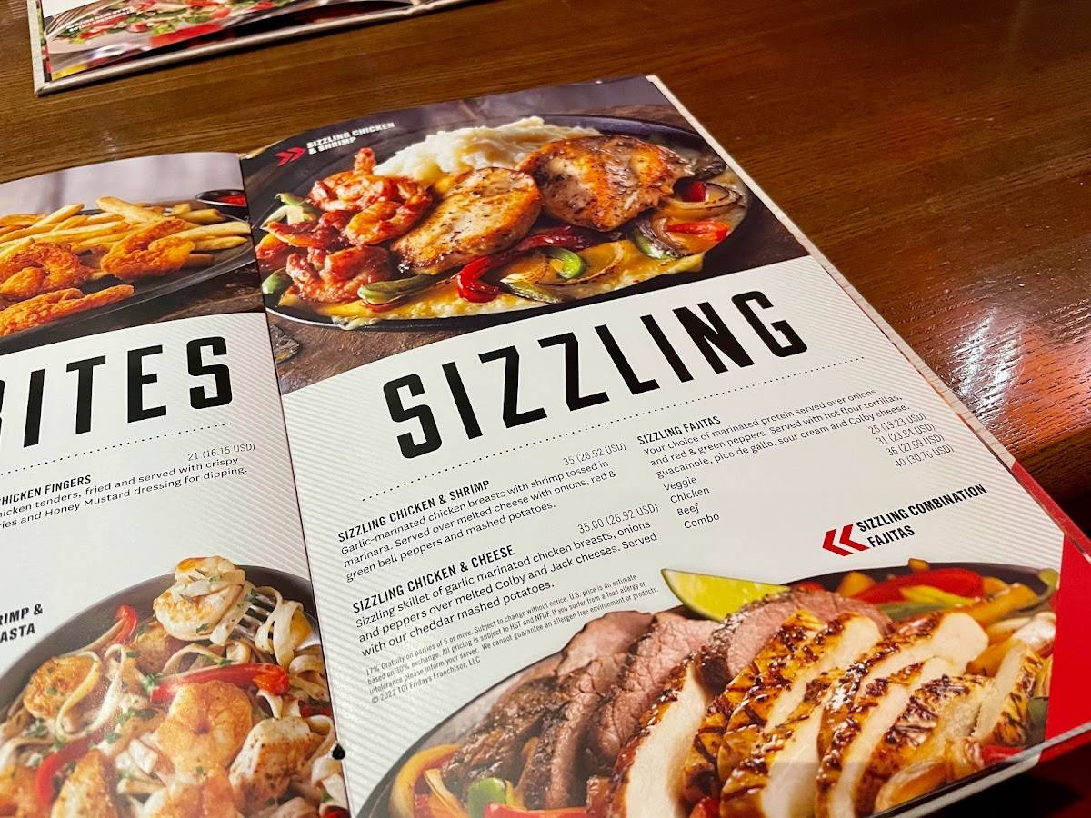 Menu at TGI Friday #39 s fast food Niagara Falls 6700 Fallsview Blvd Menu at TGI Friday #39 s fast food Niagara Falls 6700 Fallsview Blvd