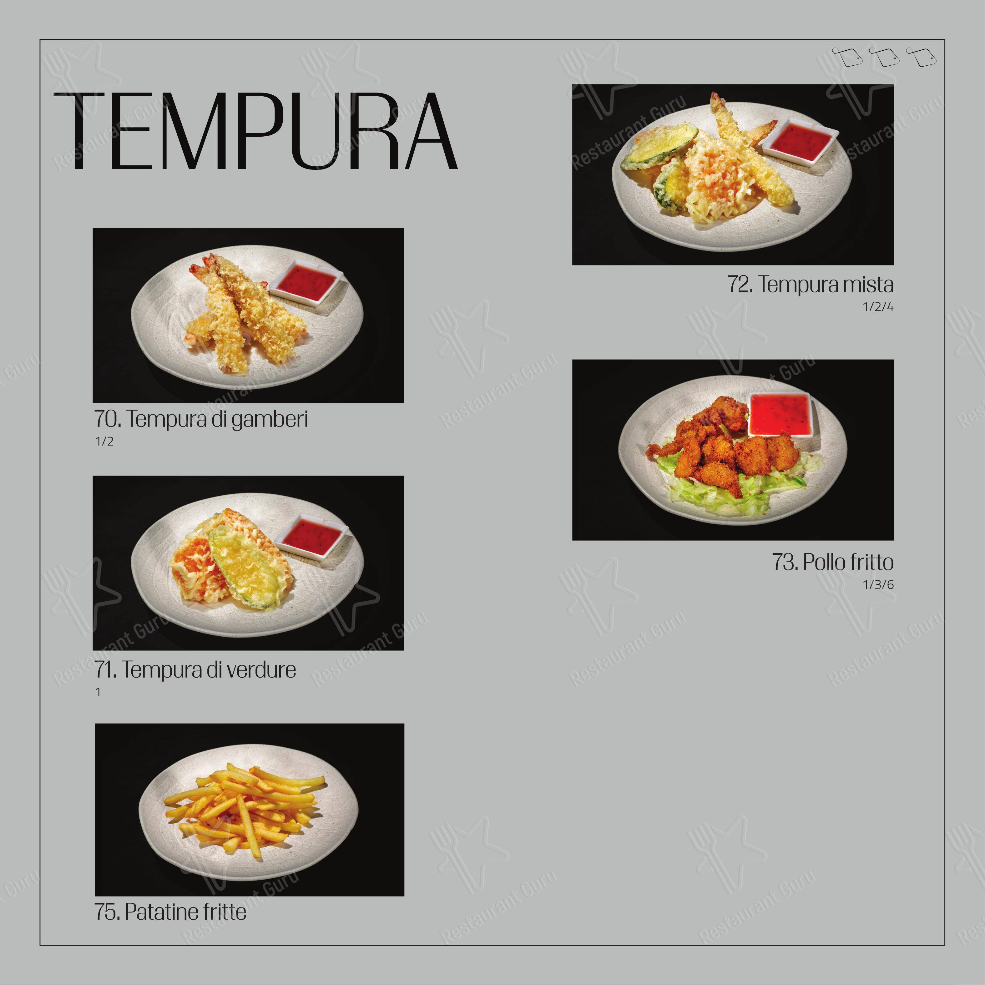 Menu bar per Feel Sushi in Imola