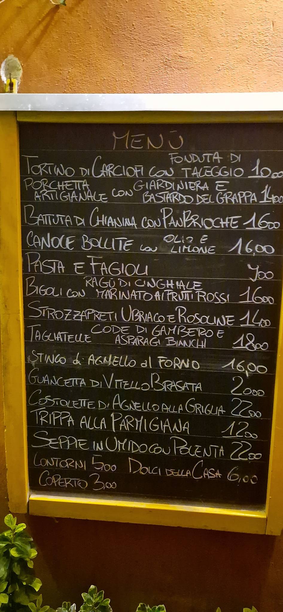 Menu di Filodrammatici Treviso 