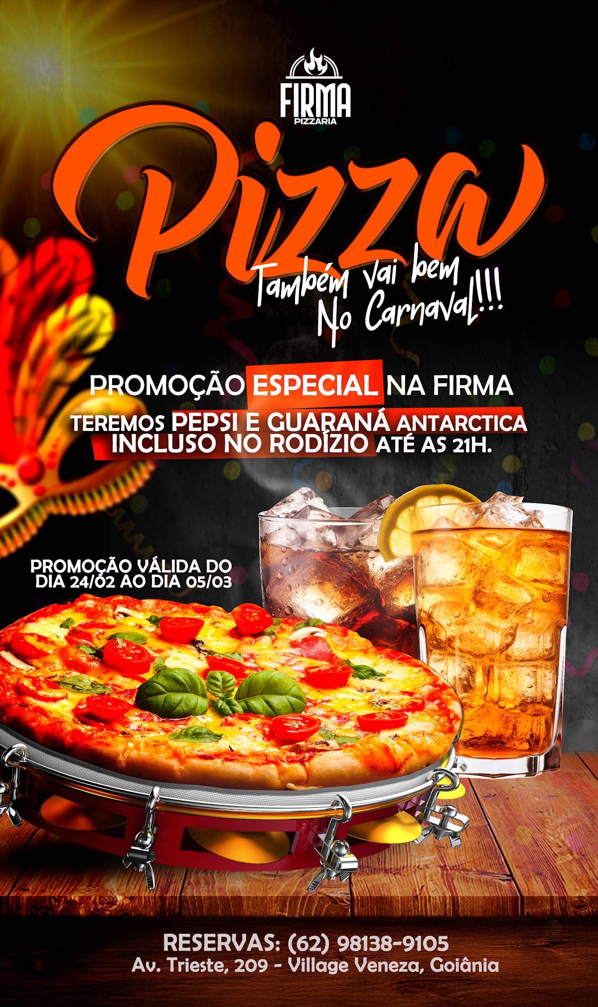 Firma pizzaria cardápio