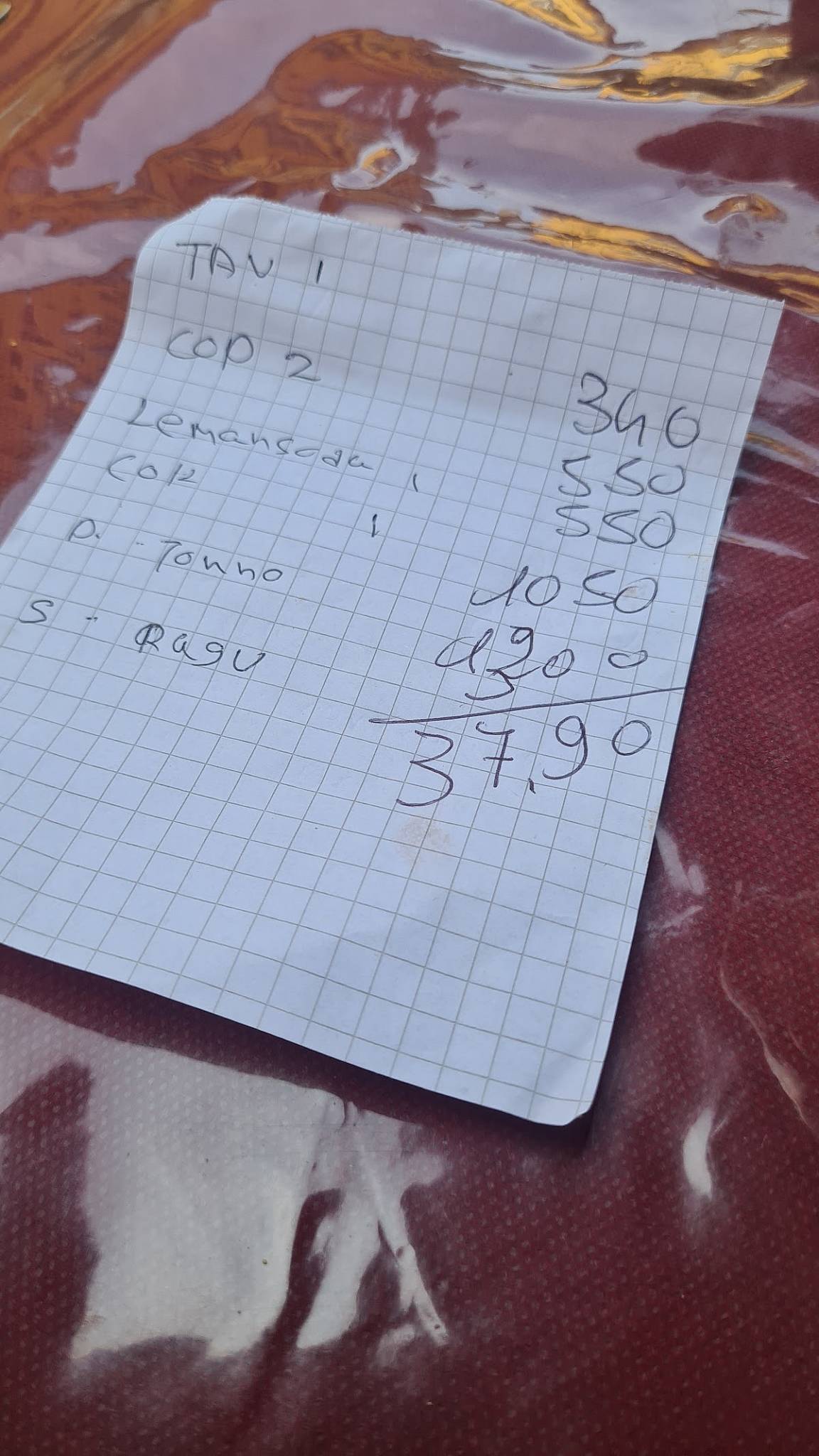 Menu de Flamingo