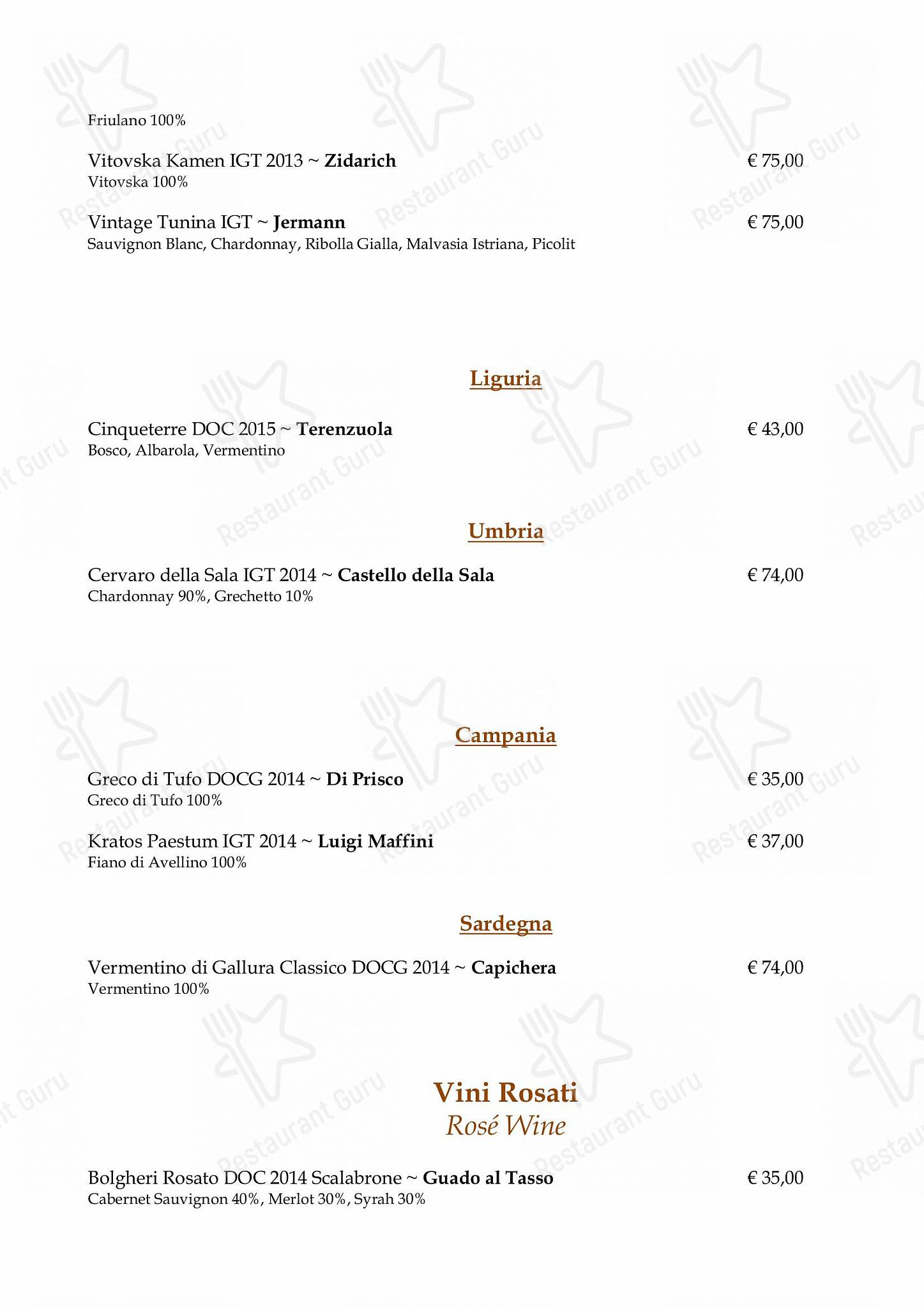 Il Conventino di Villa Tolomei a Marignolle in Firenze - Lunch Menu
