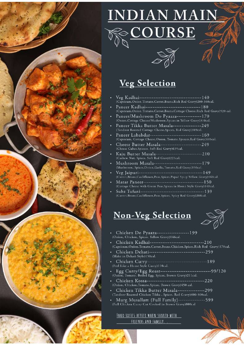 Food Heaven Restaurant menu