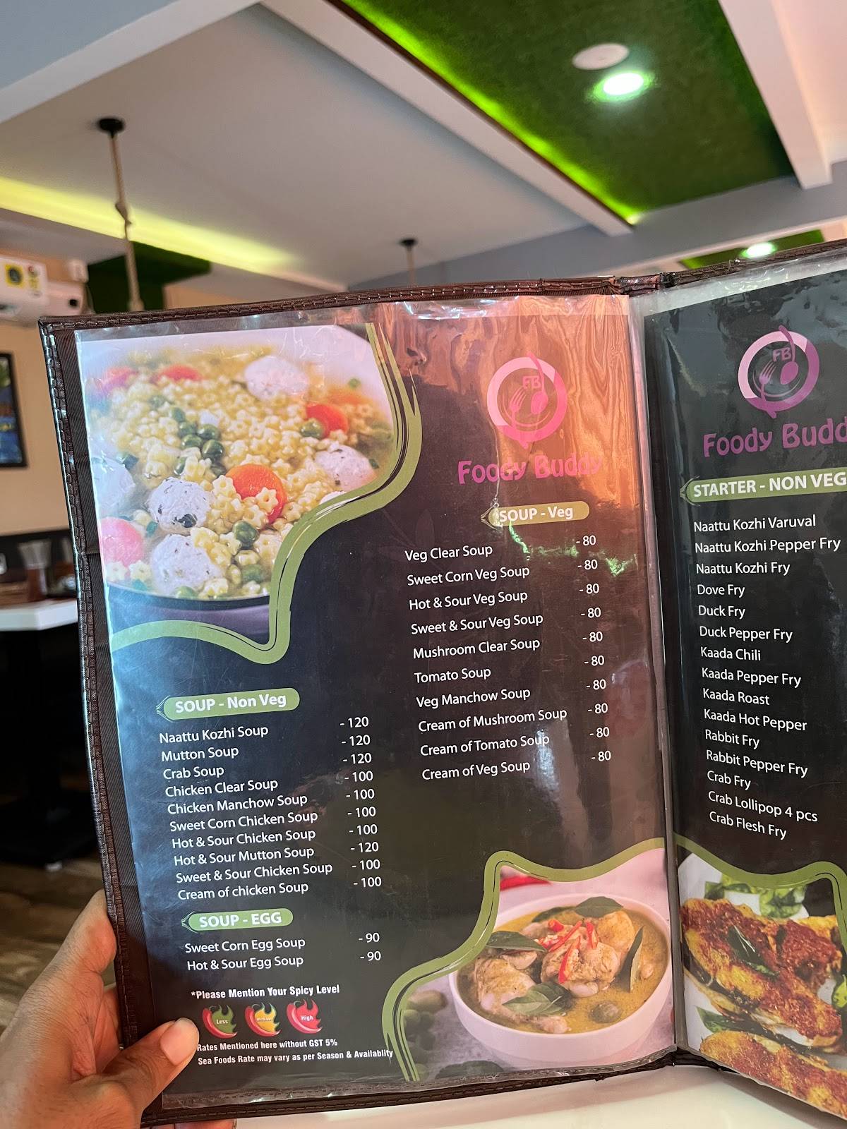 Foody Buddy Family Restaurant menu