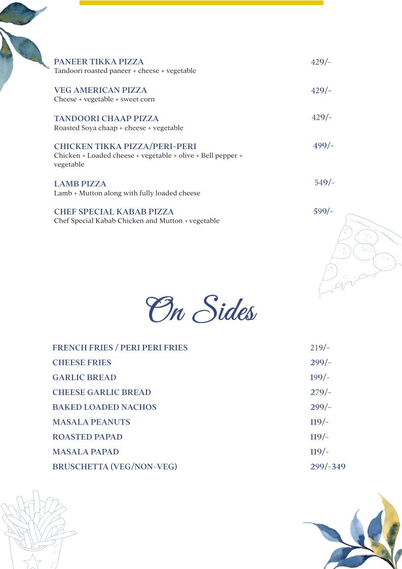 Forest House Cafe menu