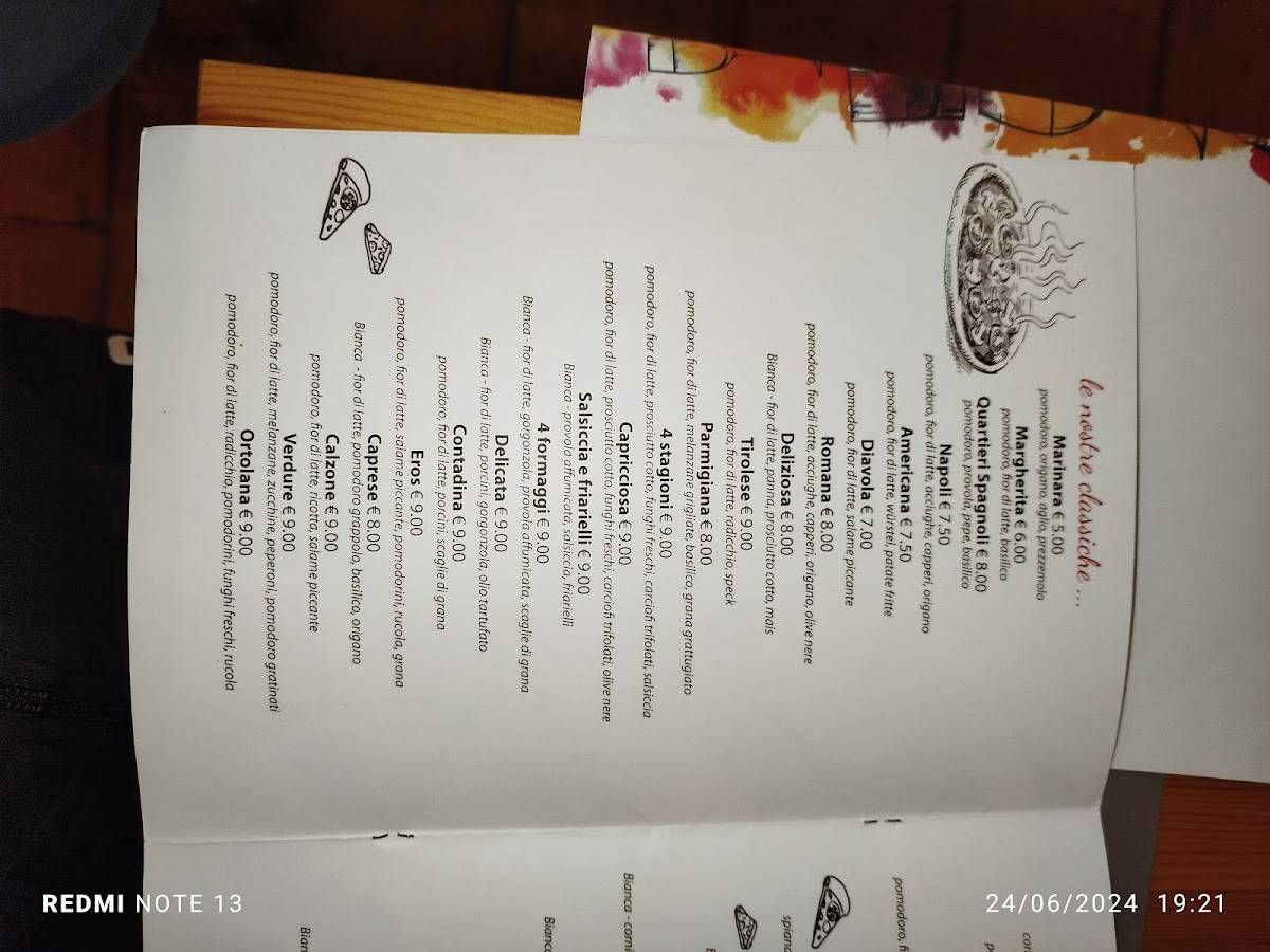 Menu di La Vesuviana San Martino 