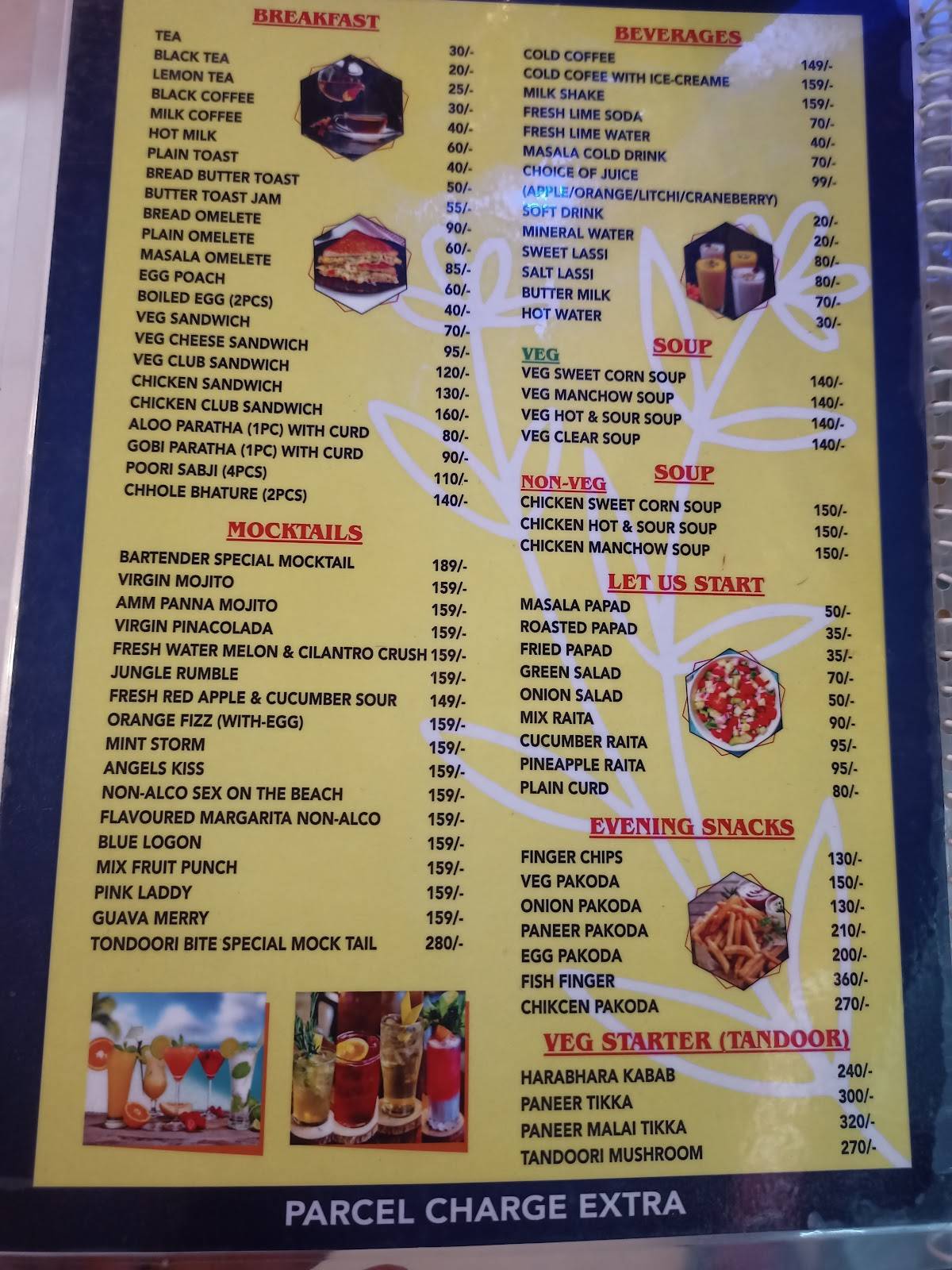 Four Season Tandoori Bites Puri menu