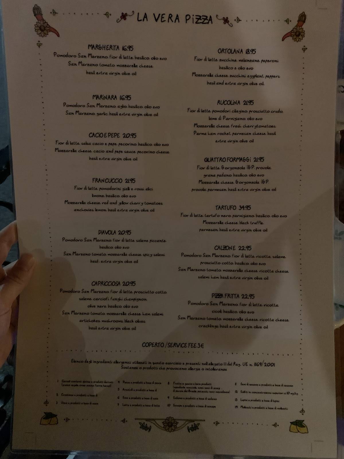 Menu di Francuccio 