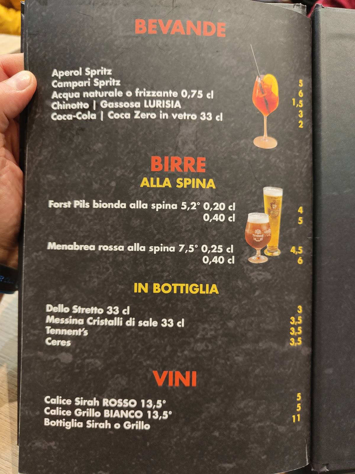 Menu di Friggitoria da Davide 