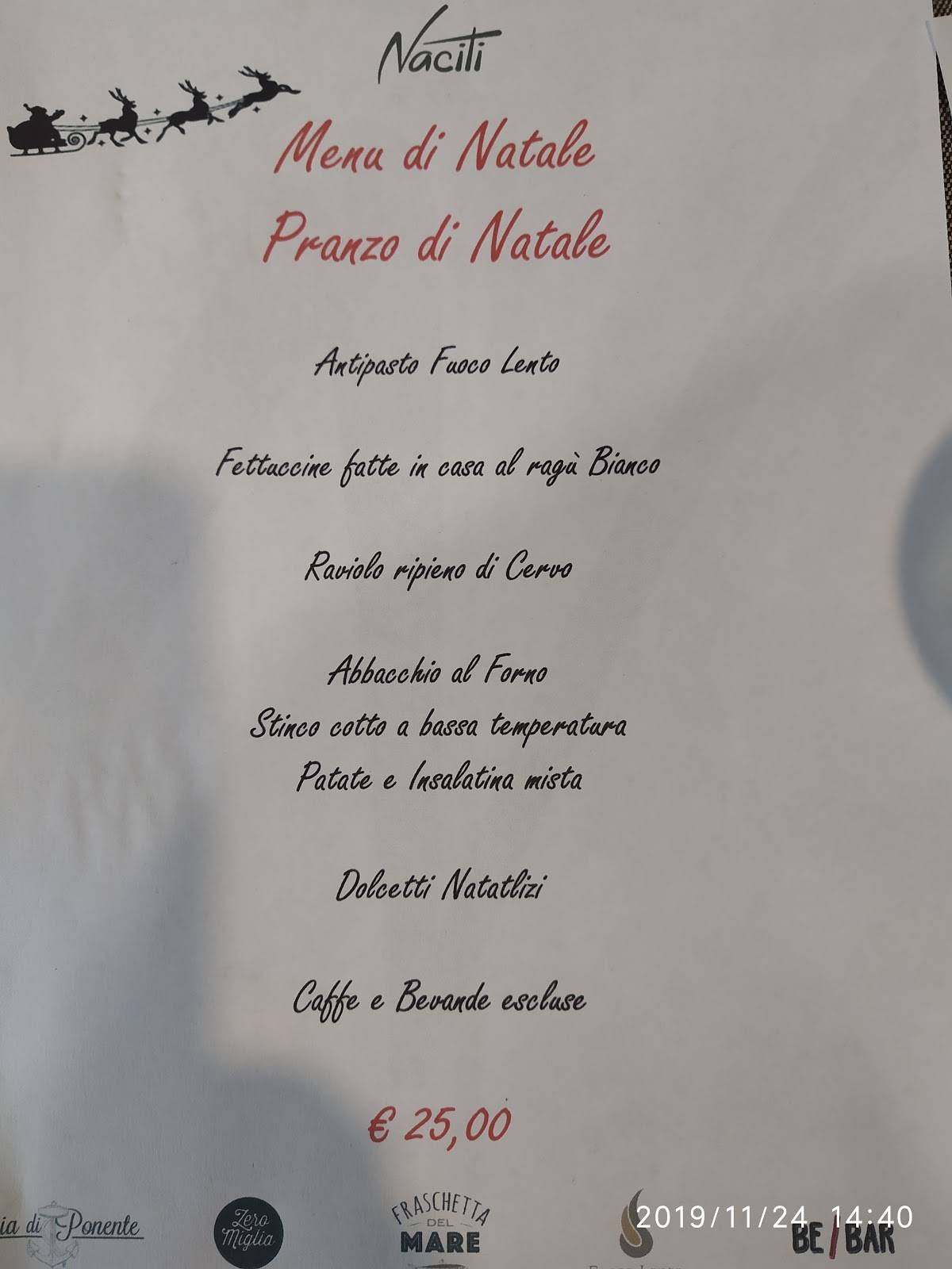 Menu di Fuoco Lento 