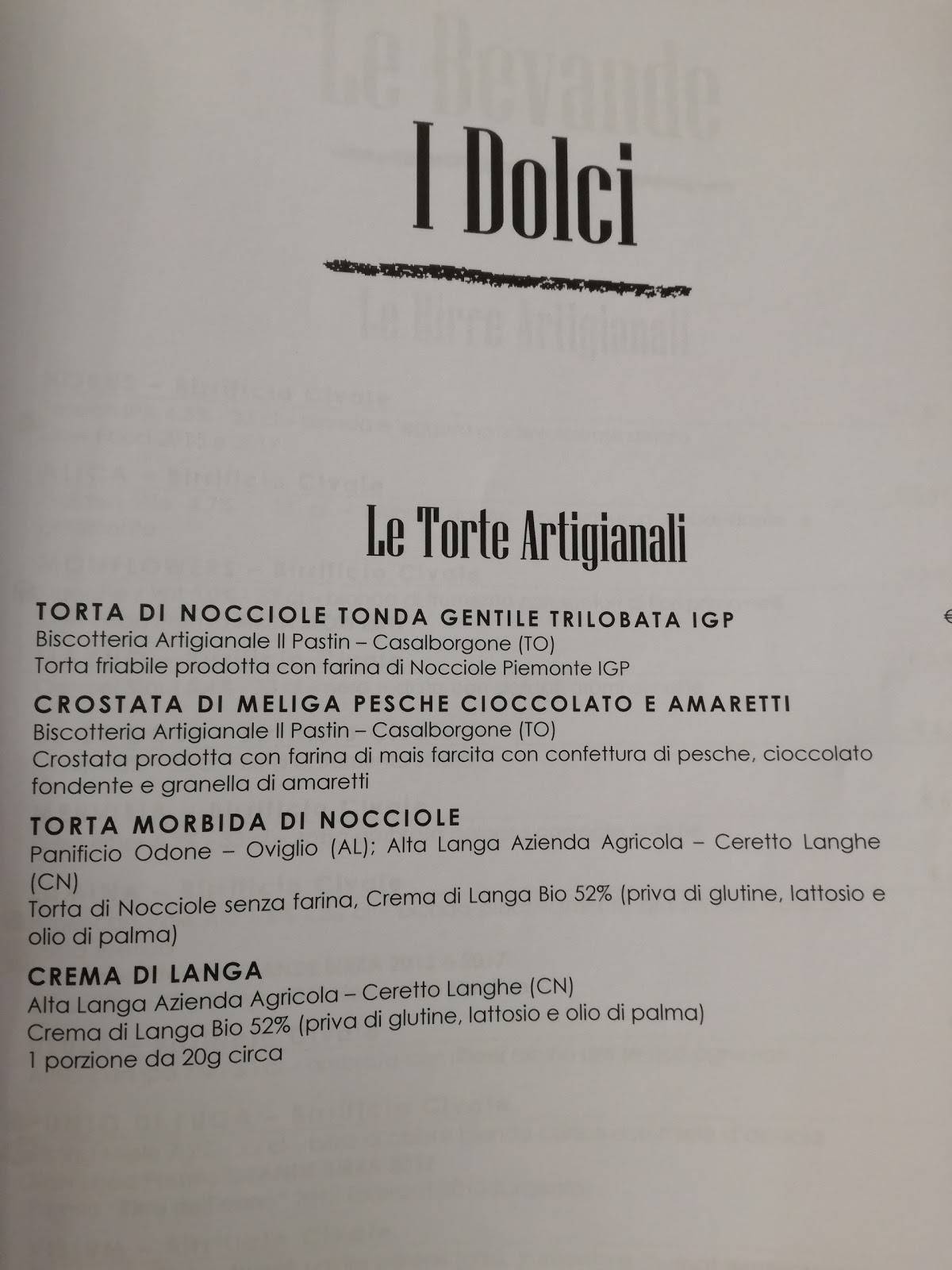 Menu di GASTROTECA 