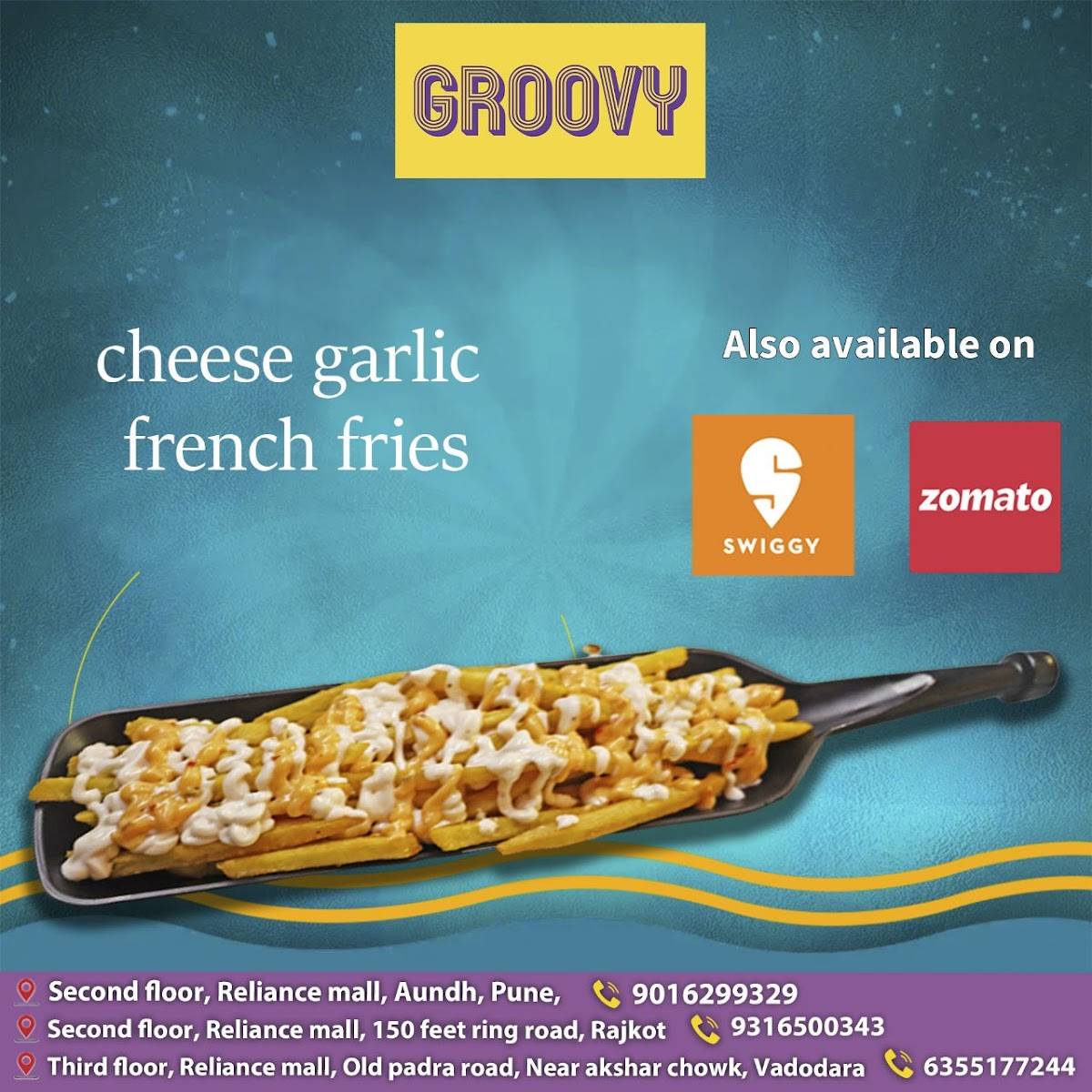 GROOVY CAFE RAJKOT menu