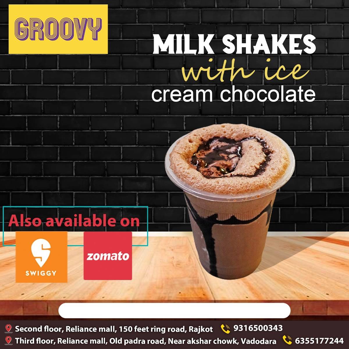 GROOVY CAFE RAJKOT menu