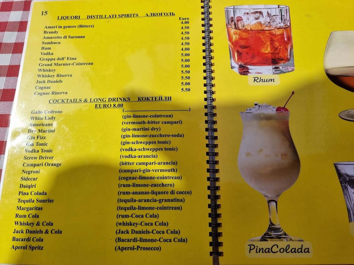 Menu di Gallo Cedrone 