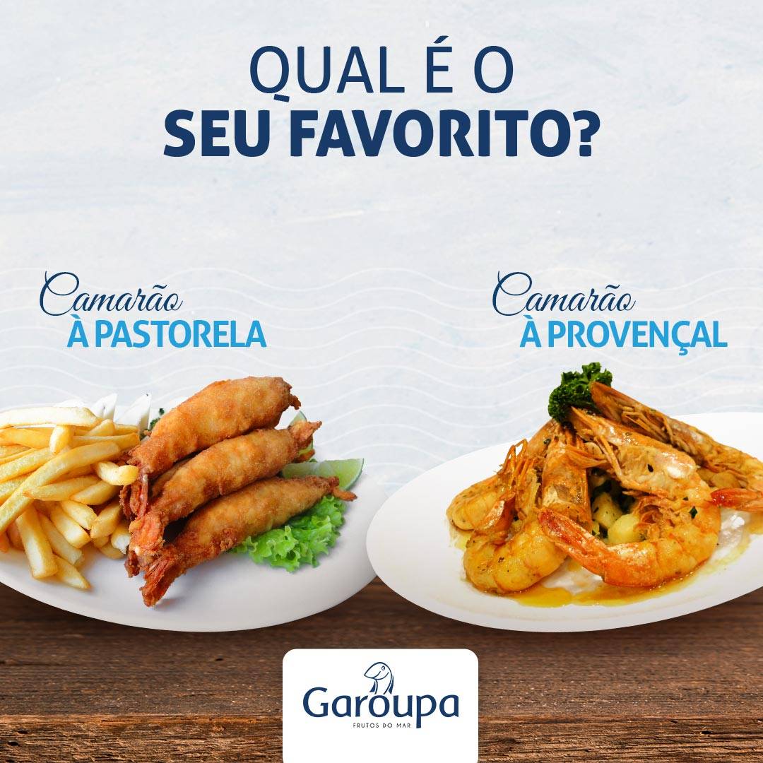 Garoupa Frutos do Mar - Jardim (Garoupinha) cardápio