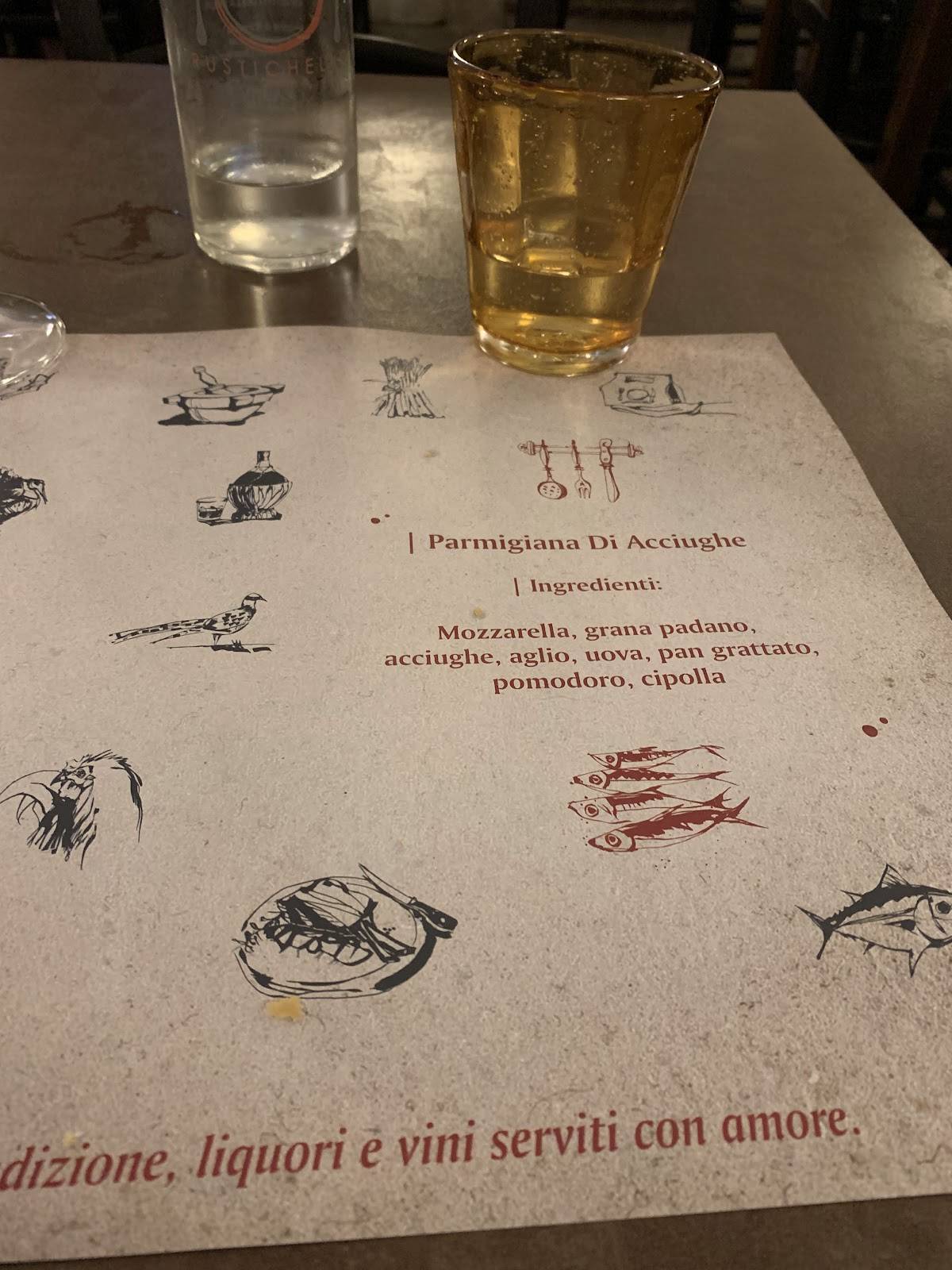 Menu di Osteria Rustichello 