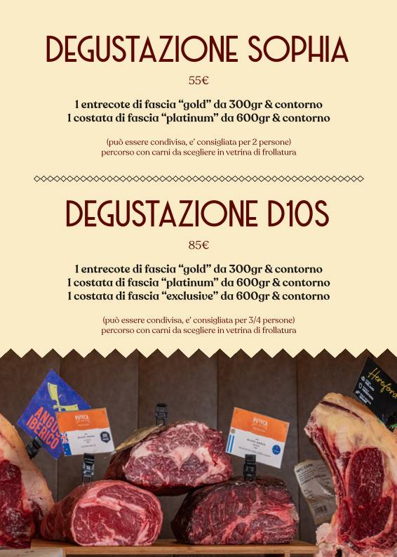 Menu de Puteca Osteria & Braceria