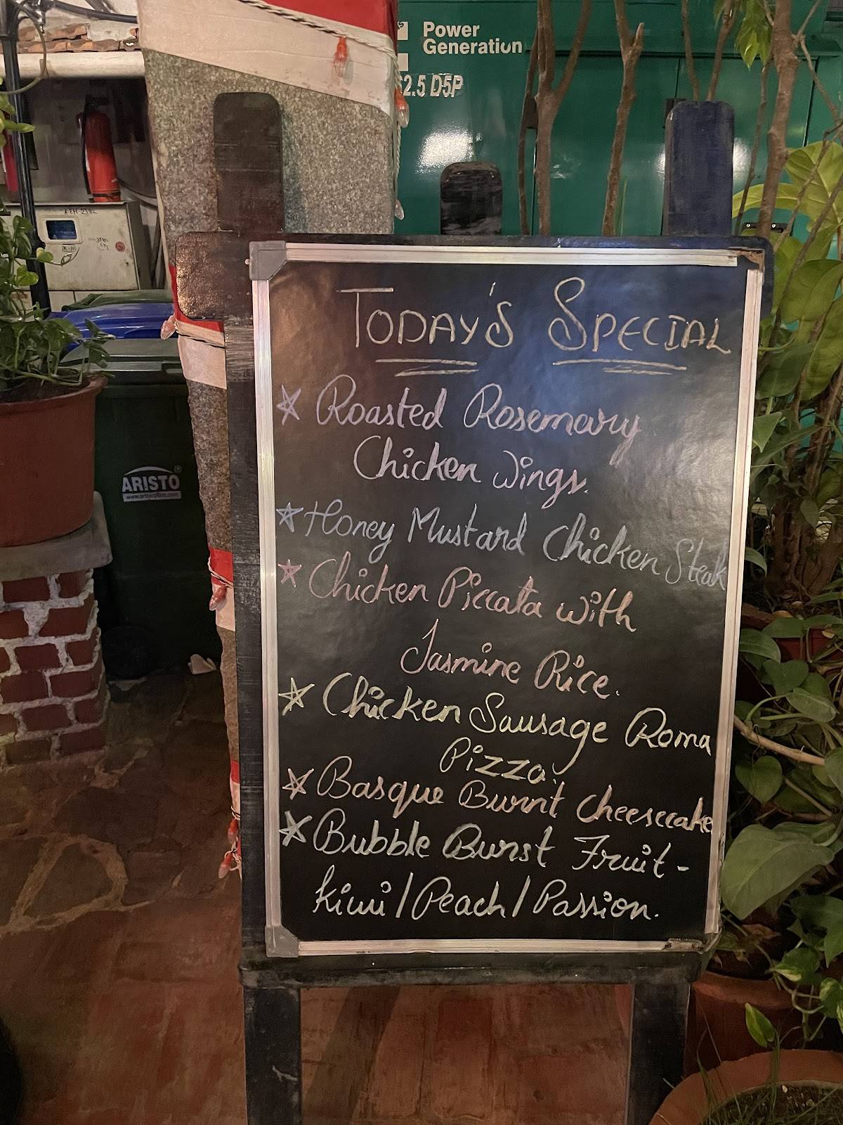 Glen's Bakehouse menu