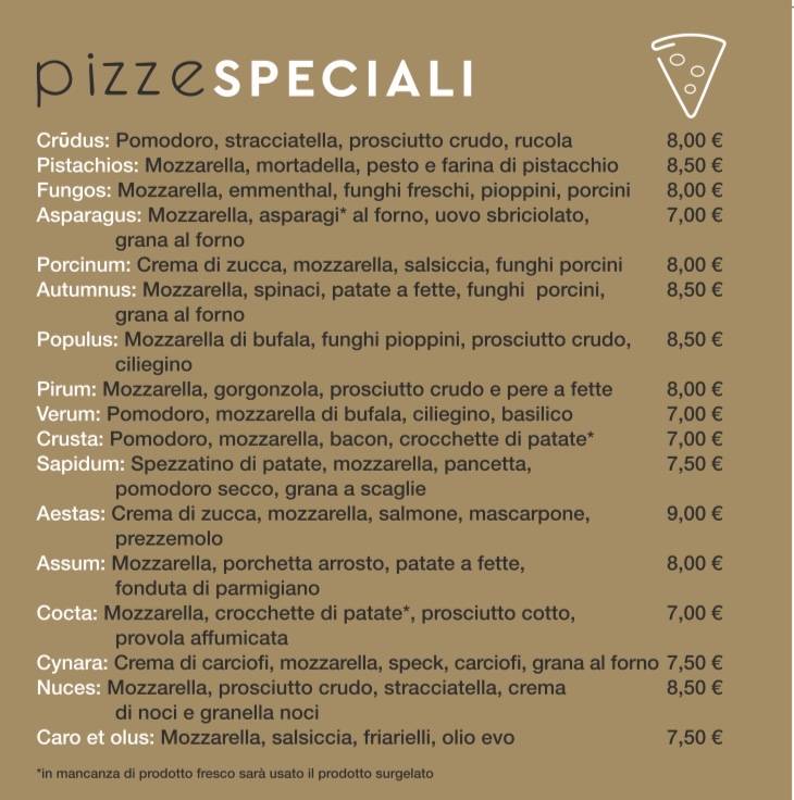 Menu di Granum Pizzeria 